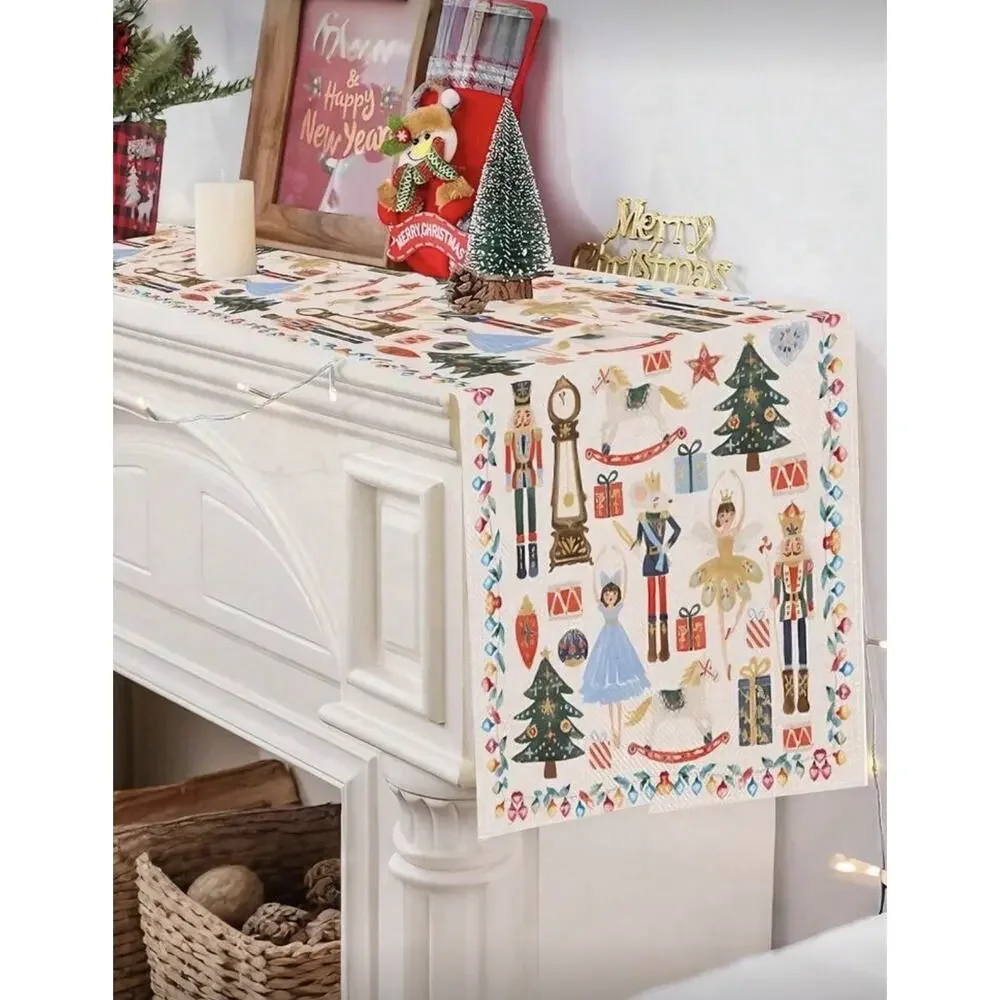 Christmas Nutcracker Table Runner 13 X 72” New